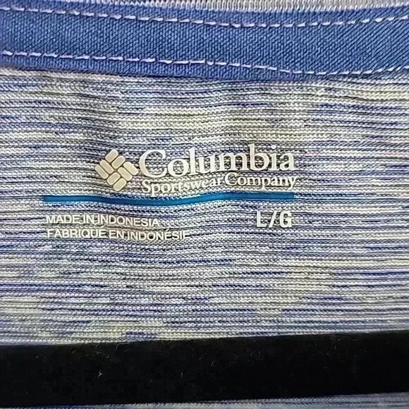 Columbia lightweight Heather blue high-lo tunic size Large - Picture 2 of 6